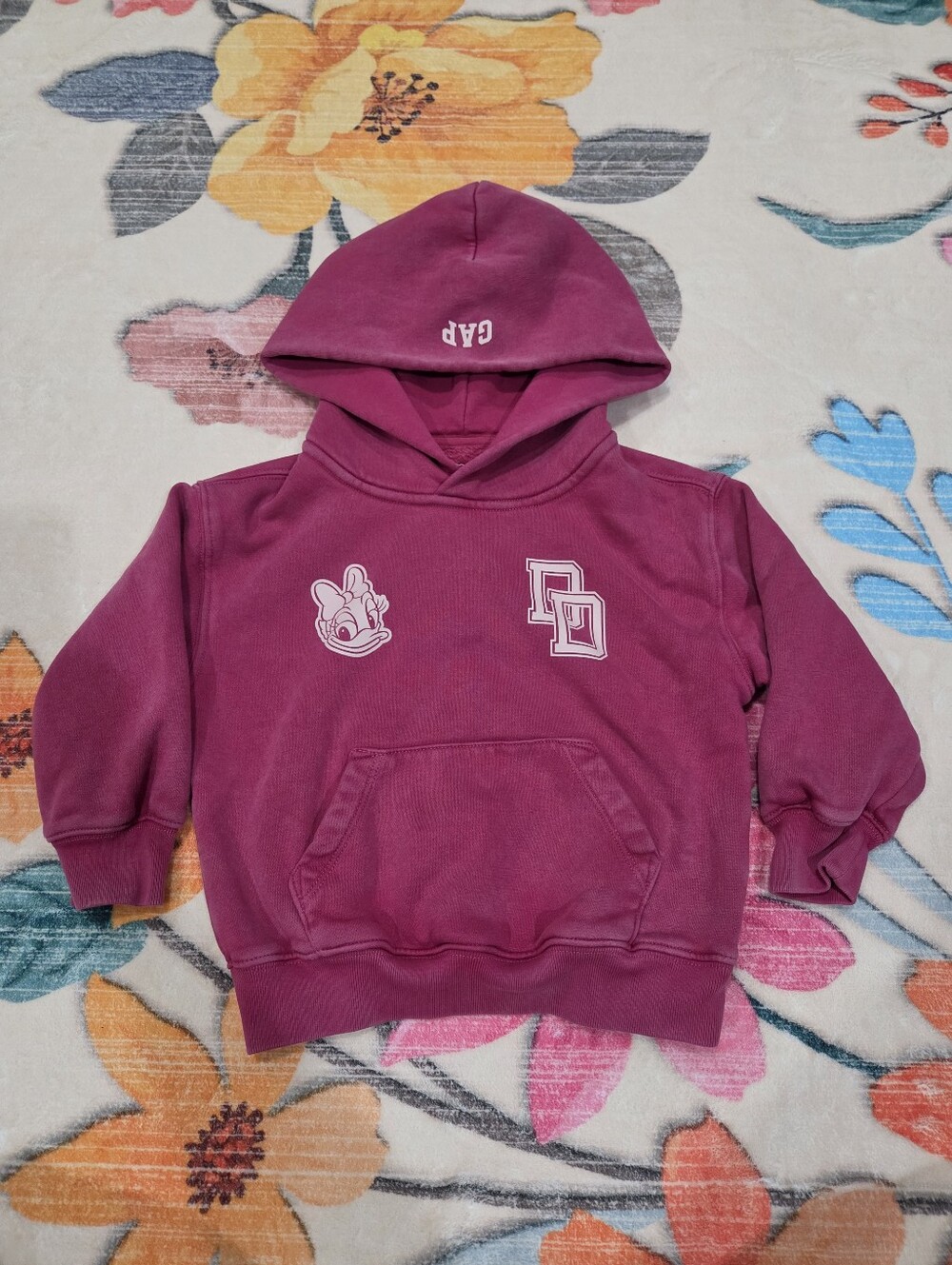 Gap × Disney Kids VintageSoft Logo Hoodie Daisy Duck Size 3T